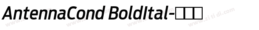 AntennaCond BoldItal字体转换